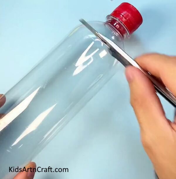 Start With The Plastic Bottle-Construct your own Bottle and Stick Launcher for kids 