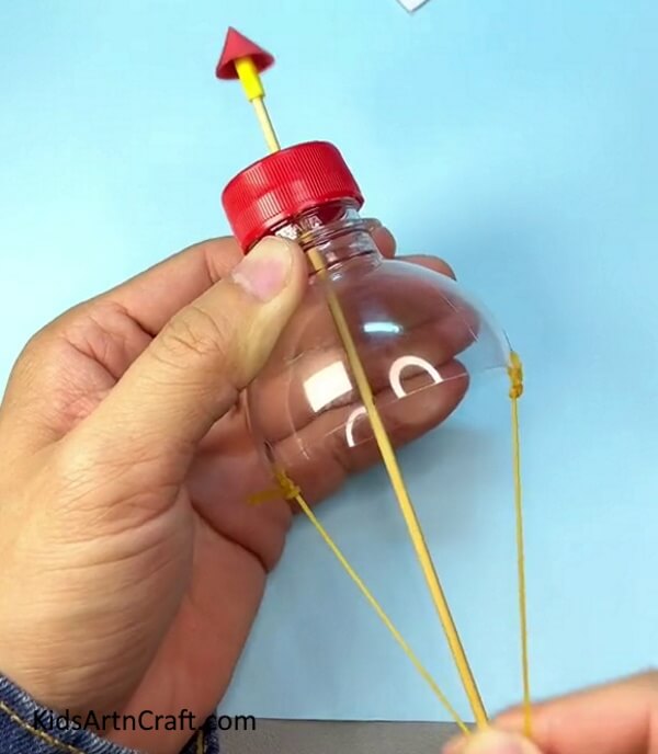 Simple Bottle and Stick Launcher Craft for Kids