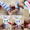 DIY Bouncing Paper Bunny Craft for kids