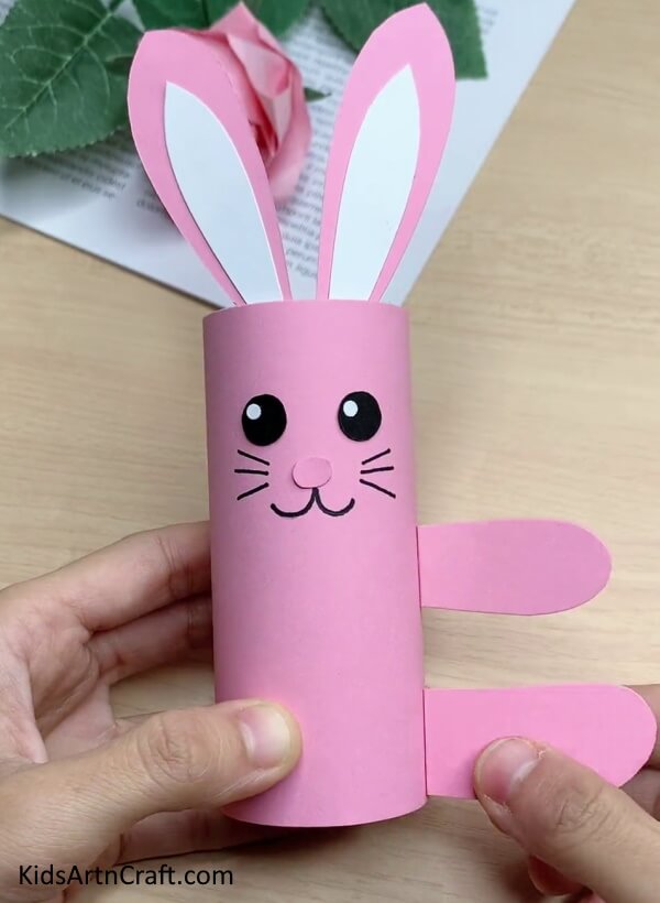 Hands And Legs Of The Bunnies- Constructing Bunny Figures from Cardboard Tubes - A Straightforward Activity for Little Ones