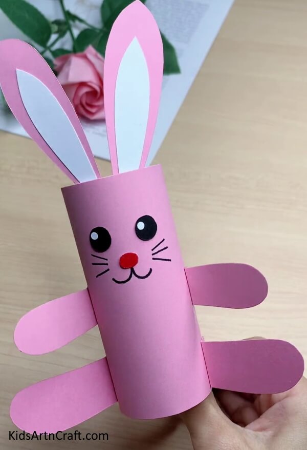 Cardboard Roll Bunnies- Making Rabbit Figures from Cardboard Rolls - A Quick & Fun Project for Children