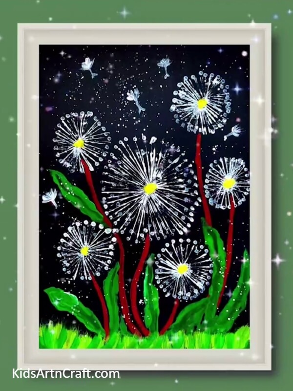 Your Painting Is Ready- Crafting with Dandelions - A Fun and Creative Painting Project for Little Ones