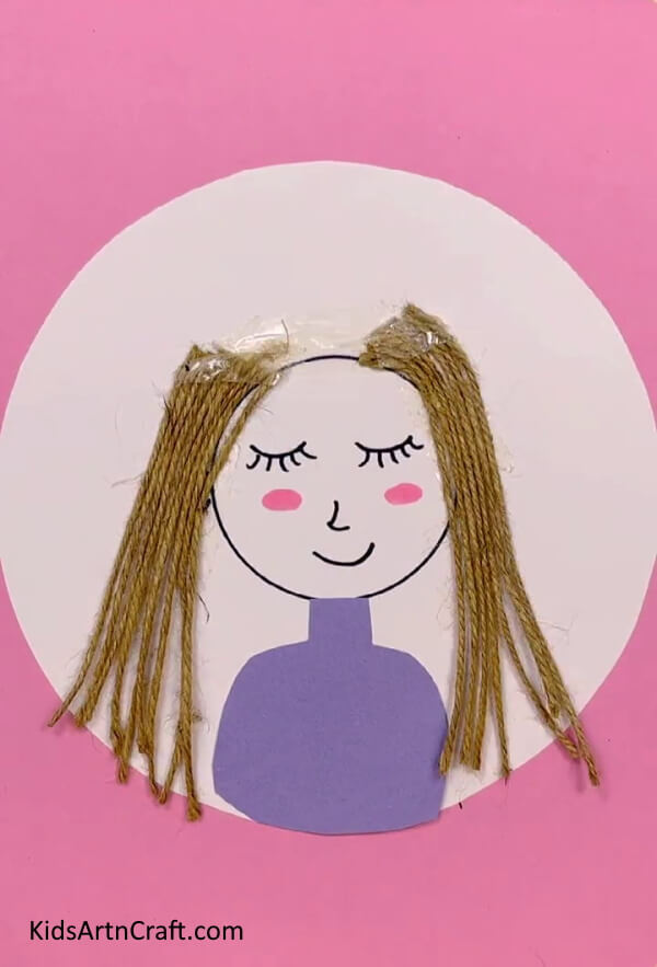 Getting The Hair On Both Sides - Follow these simple steps to make a doll for children.