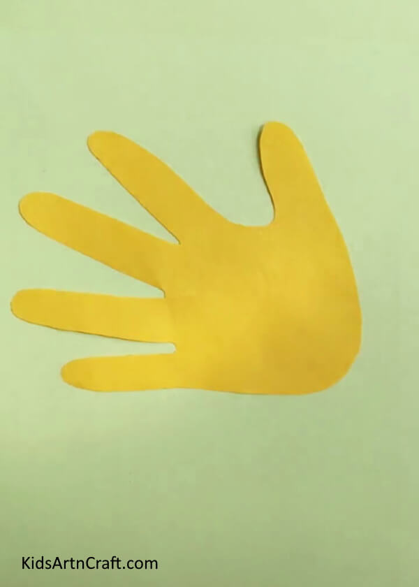 Getting The Handprint - Making Baby Duck Handprints - A Fun Activity for Children
