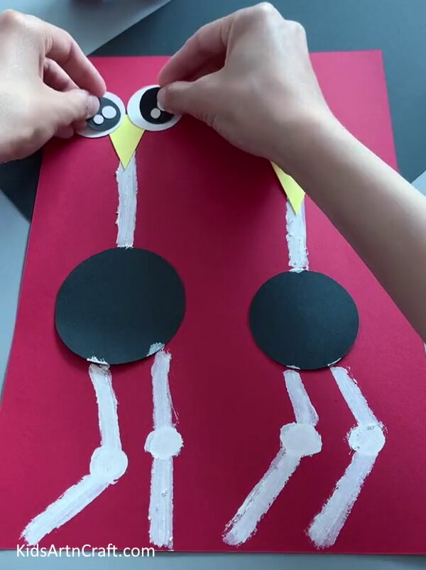 Making The Eyes Look Real -DIY Ostrich Craft Directions for Kids