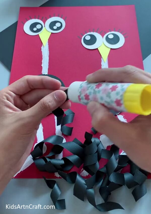 Pasting The Twisted Strips- A Guide on Constructing an Ostrich Craft with Little Difficulty for Youngsters 