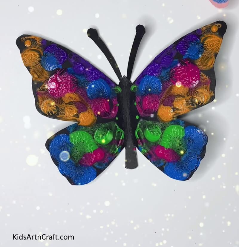 This Is the Final Look Of Our Paper Butterfly Art! A Fun DIY Project for Kids - Creating Paper Butterflies