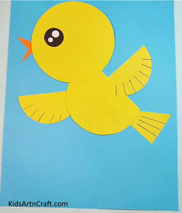 Simple Bird Craft Using Paper For Kids