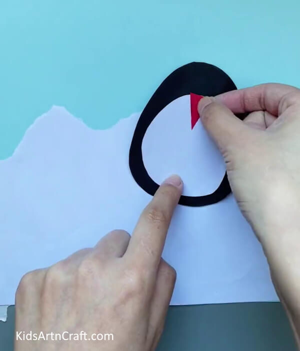 Pasting The Beak-Creating a paper penguin craft is a simple task for preschoolers