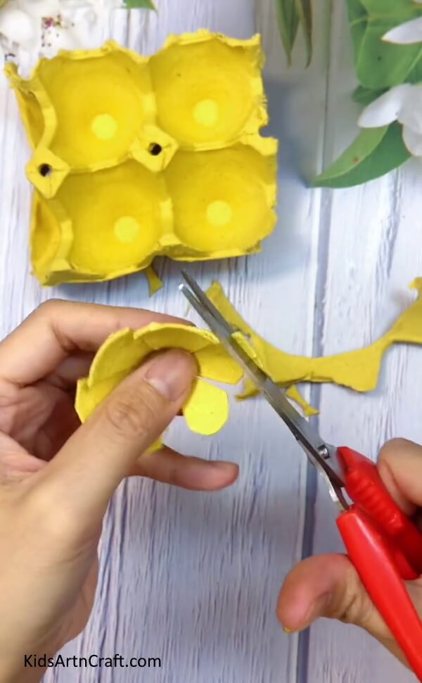 Making A Flower - Transform a recycled egg carton into a beautiful flower. 