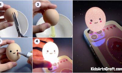 DIY Egg Shell Lamp Making Tutorial for Kids