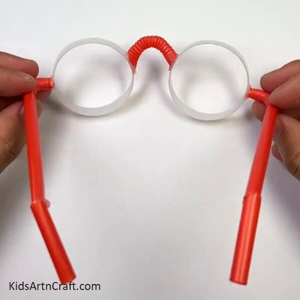 Finally, The Eye Glass With Plastic Bottle And Straw Is Ready- Follow this step-by-step tutorial to create Eye Glasses from a Plastic Bottle and Straw. 