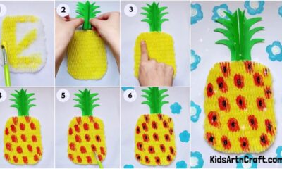 DIY Fruit Foam Pineapple Craft Step-by-step Tutorial