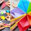 DIY Hand Fan with Colourful paper for kids