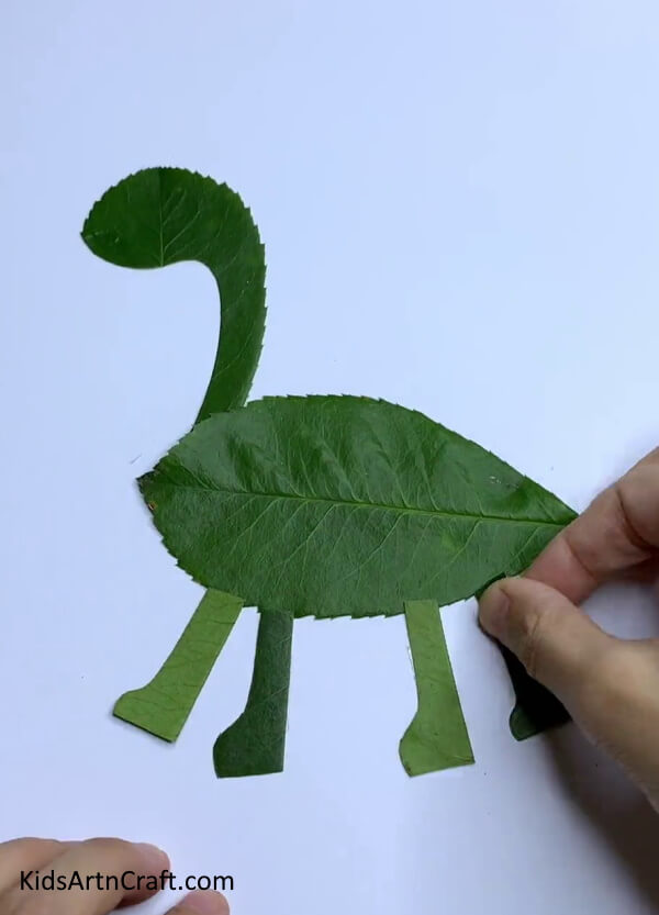 Making Legs - Learn How to Make a Dinosaur Out of Leaves - A Guide for Kids