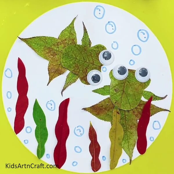 Your Craft Is Ready- DIY Underwater Scene With Leaves For Kids 