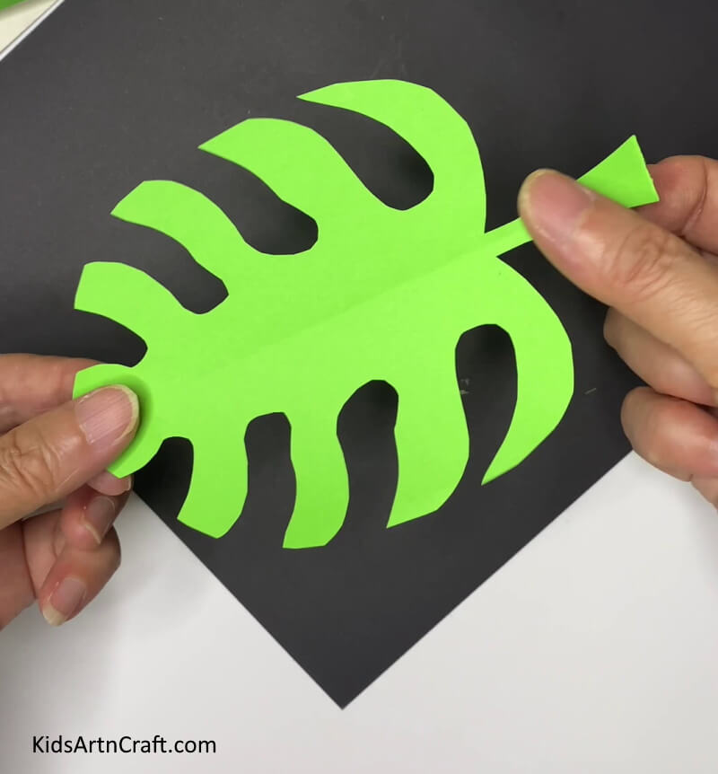 Your Monstera Paper Leaf Craft Is Ready! - Artistic Monstera Leaves Out of Paper: An Instructive Guide for Kindergarteners 