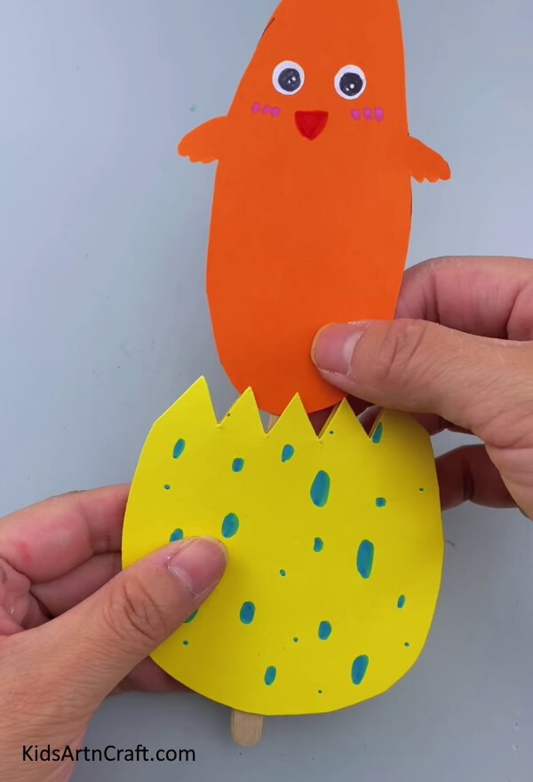 Adding Some Color-. A Guide on Developing a Mobile Egg Art With a Small Chick for Youngsters