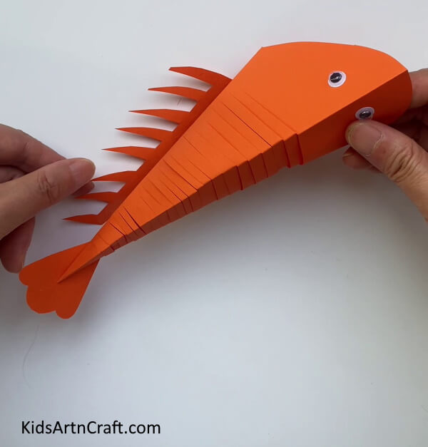 Making Legs Of The Lobster Creating a Moving Lobster Craft From Paper For Little Ones