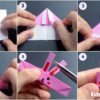 DIY Origami bunny face craft for kids