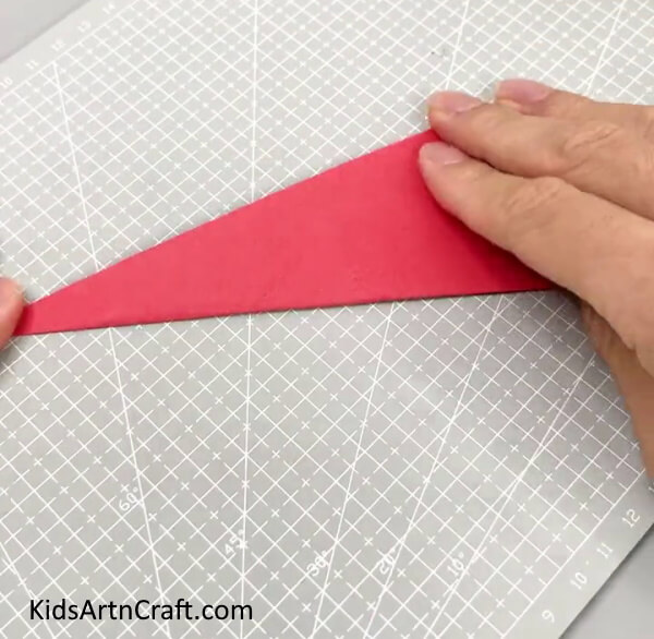 Folding The Paper in Half - Crafting Origami Claws Out Of Paper - A Guide For Youngsters 
