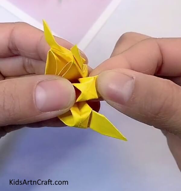 Making Petals-Making a Paper Origami Flower - A Fun Exercise for Kids 