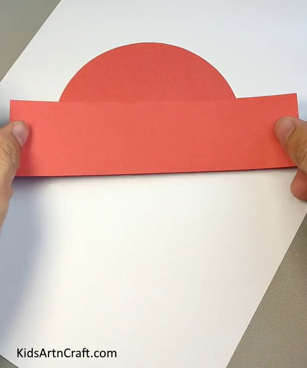 Pasting Rectangle On Semicircle- How to draw a paper car landscape easily for kids.