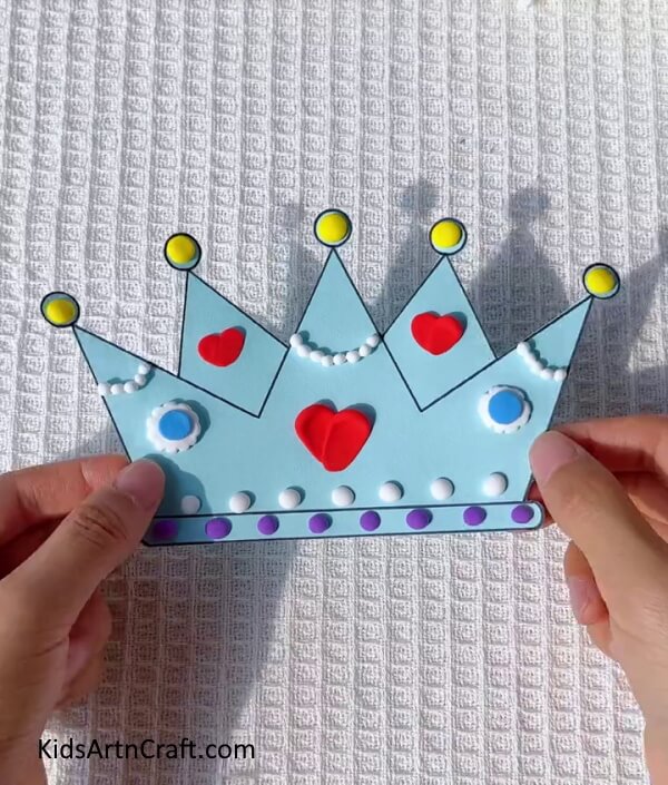 Making The Third Crown step by step for kids