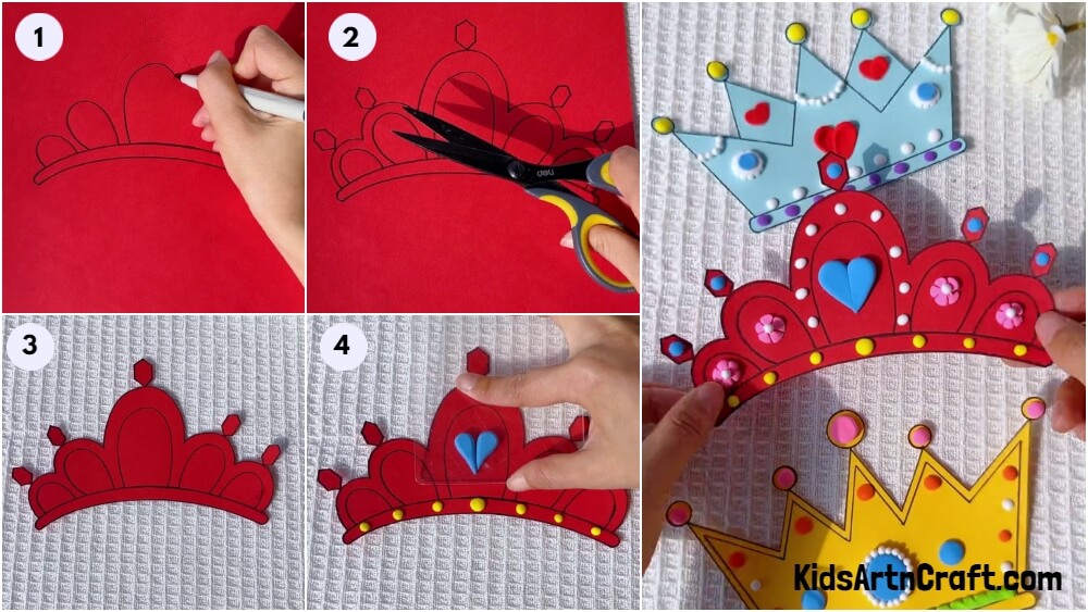 DIY Paper Crown Easy Craft Tutorial for Kids