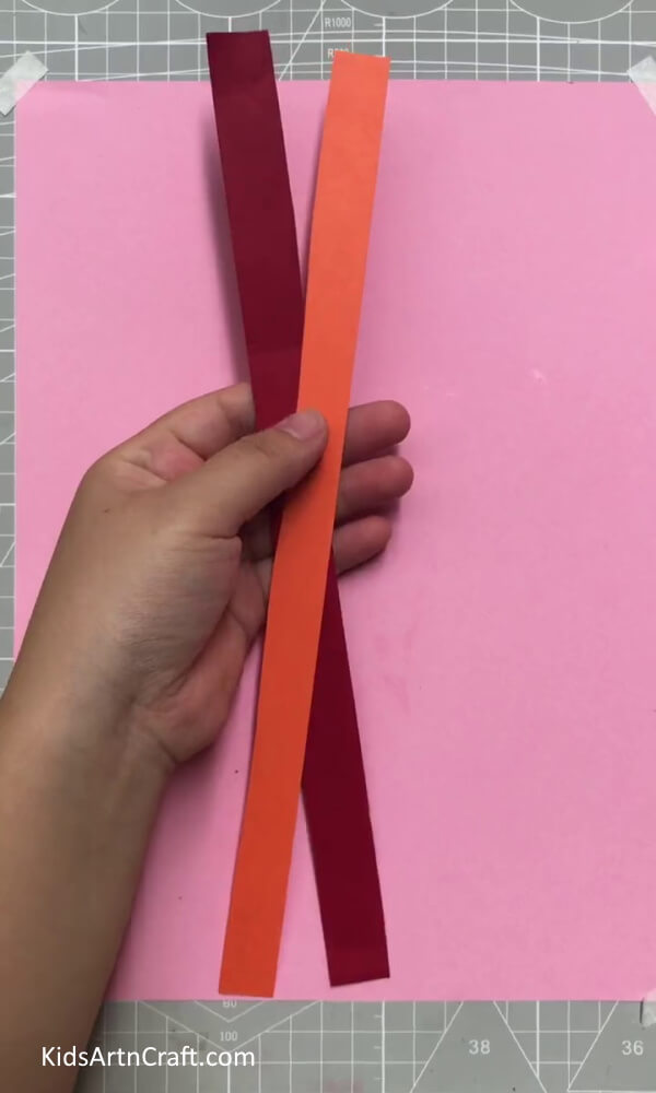 Cutting Out 2 Strips - Making an Octopus with a Paper Cup - An Elementary Guide for Kids