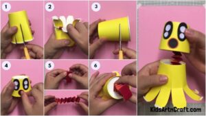 DIY Paper Cup Octopus Craft Easy Tutorial for kids - Kids Art & Craft