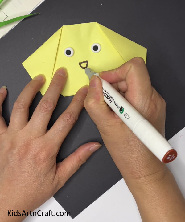 Drawing Nose And Mouth A tutorial to help kids make a paper dog craft quickly 