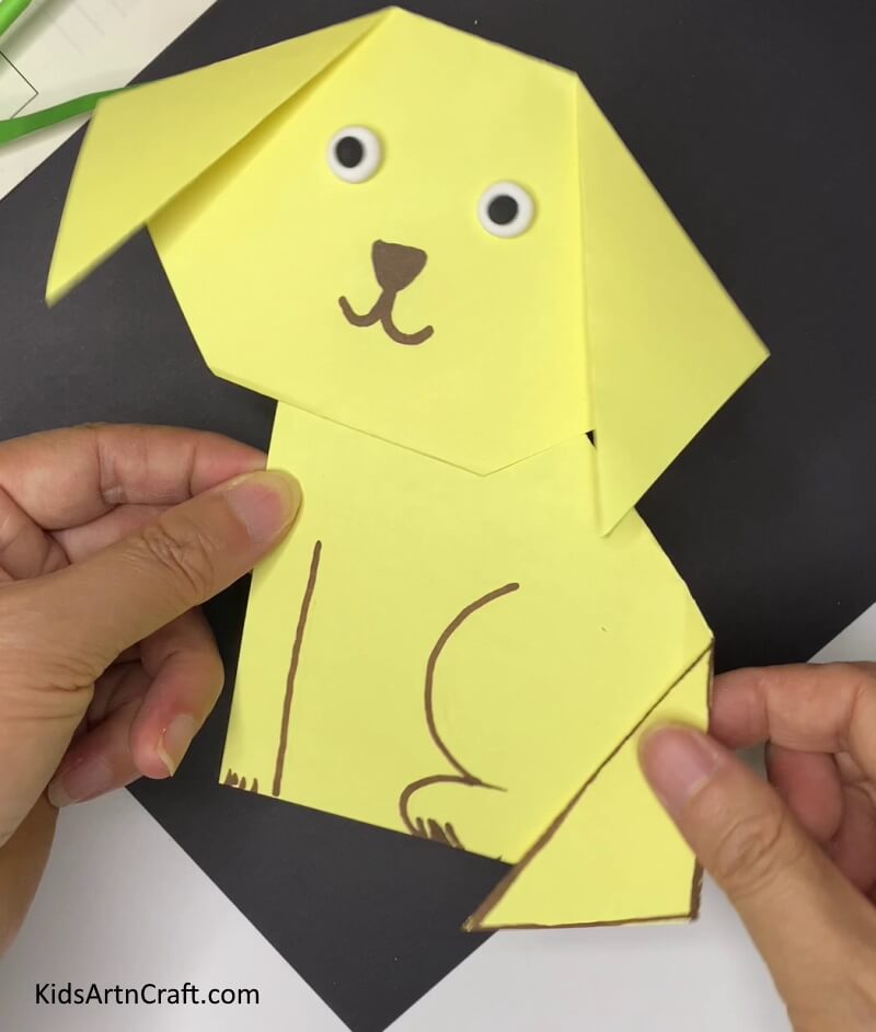 Your Paper Dog Craft Is Ready! A tutorial to help kids make a paper dog craft quickly 