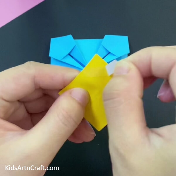 Reverse The Yellow Square-Learn How To Make A Personalized Paper Origami Basket For Kids