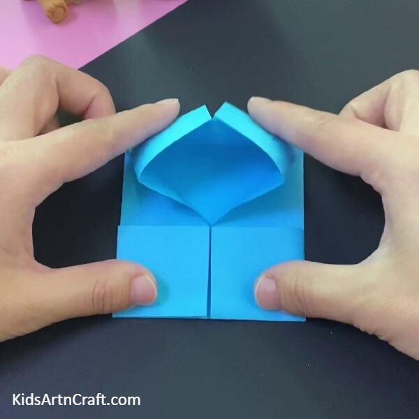 Fold The Sheet From Upper And Lower Side-This tutorial is designed to help kids make their own paper origami basket