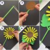 DIY paper Sunflower Easy craft For Kids