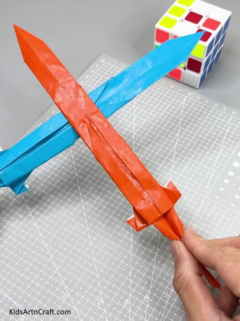 DIY Paper Sword Craft Tutorial for Kids With Step by Step Instructions ...