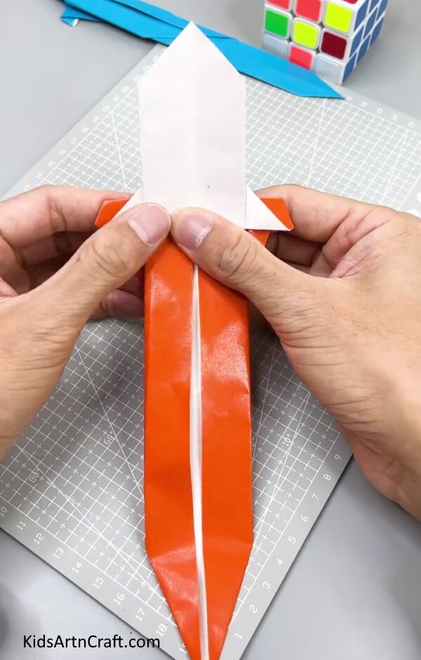 Making The Hilt Of The Sword - Make a Paper Sword with Your Child by Following These Instructions