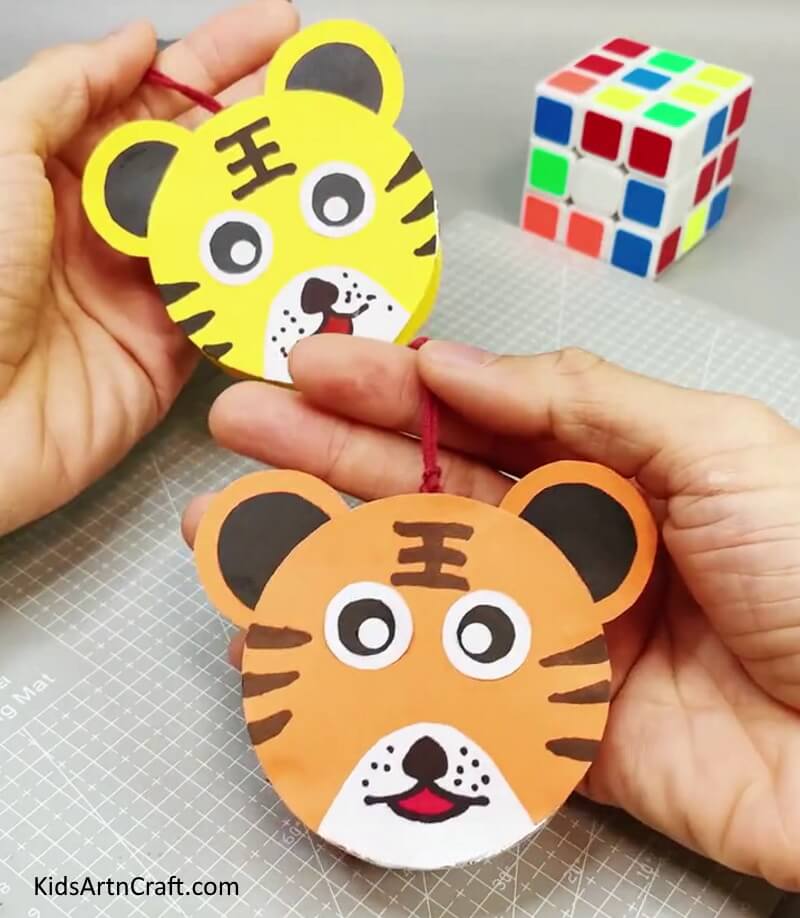 Easy To Make Tiger Wall Hanging Using Paper