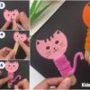 DIY Popsicle Stick and Pipe Cleaner Tutorial Cat Craft