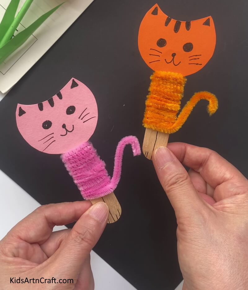 Your Adorable Cat Craft Is Ready! A Guide to Making a DIY Cat Craft with Popsicle Sticks and Pipe Cleaners