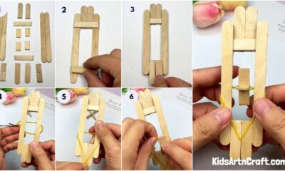 DIY Popsicle Stick Toy Craft Tutorial For Beginners