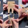 DIY Reindeer Paper Puppet Craft For Christmas