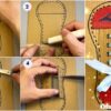 DIY shoe lacing Craft Step by Step tutorial for kids