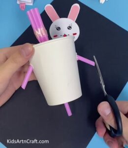 DIY Straw and Paper Cup Bunny Toy Craft Tutorial For Kids - Kids Art ...