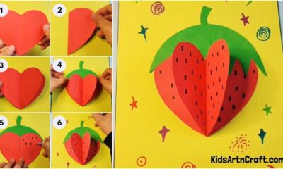 DIY Strawberry Craft Step-by-step Tutorial For Beginners