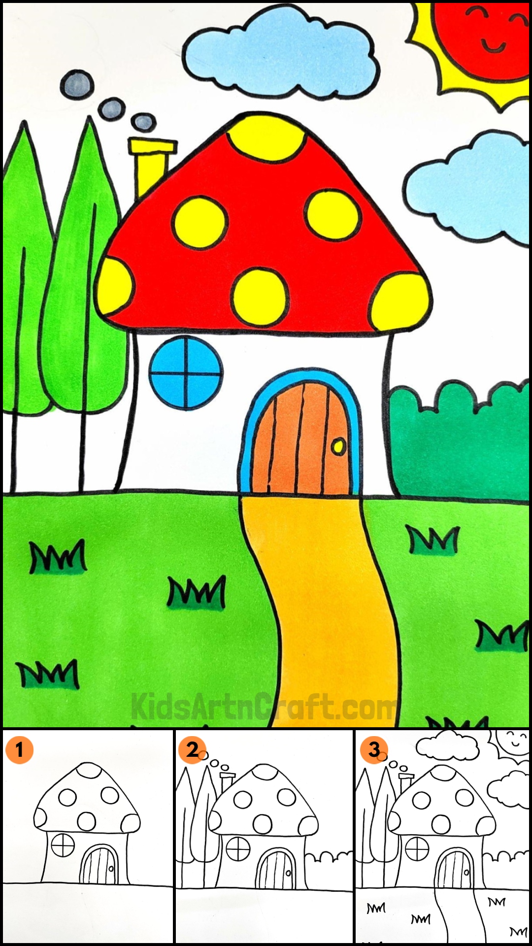 How to Draw Mushroom Houses for Kids eBook : Rai, Sonia: Amazon.in: Kindle  Store