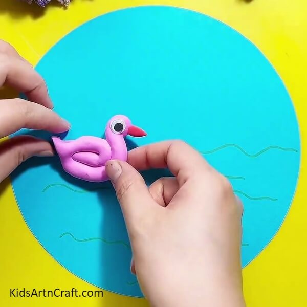 Drawing Water Waves ducks in a pond is a great idea for kids