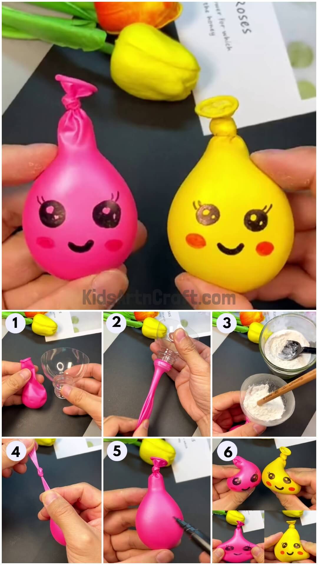 Easy Balloon Face Art Activity Tutorial For Kids