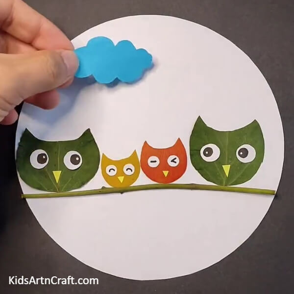 Making The Clouds-Crafting a Bird Utilizing Fallen Leaves - Perfect For Kids